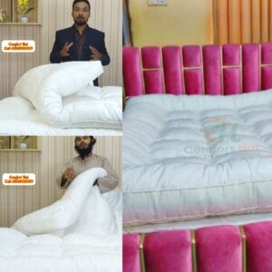 ({4/7 ফুট} ৪ ইঞ্চি) PREMIUM SOFT EUROPEAN BED TOPPER – Basic Comfort
