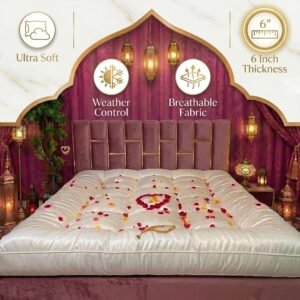({6/7 ফুট}  ৬ ইঞ্চি) European 7 Star Luxury Dream Comfort Bedding